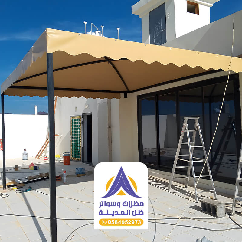 تنفيذ مظلات سيارات في المدينة المنورة